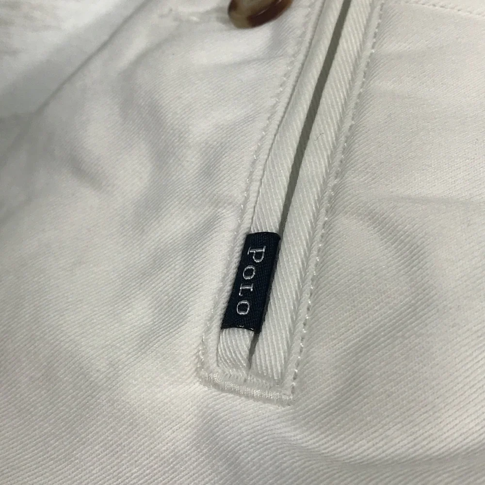 Vintage Polo Ralph Lauren Classic Fit Pants Mens 36x30 Fit White Twill Chino
